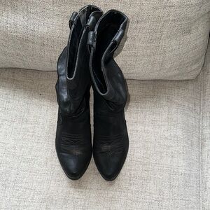 Black Woman  Heeled Boots Size‎ 7.5